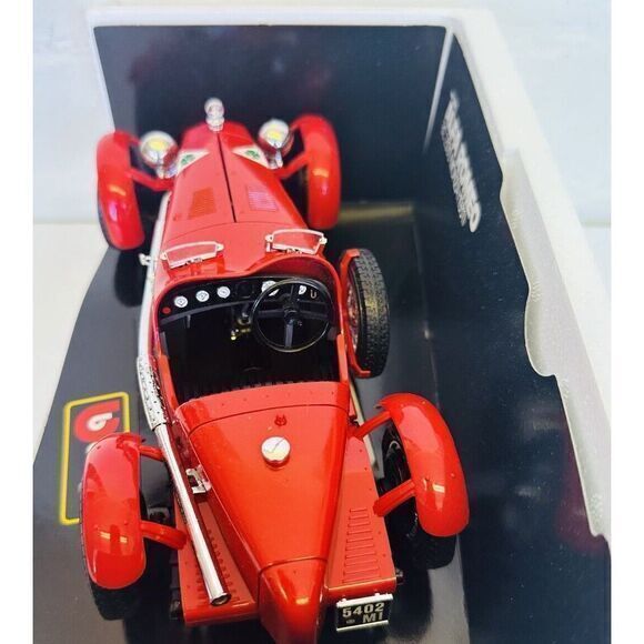 Burago 1/18 Scale Diecast Cod.3014 Alfa Romeo 8C 2300 Monza 1931 Red Vintage - Picture 11 of 11